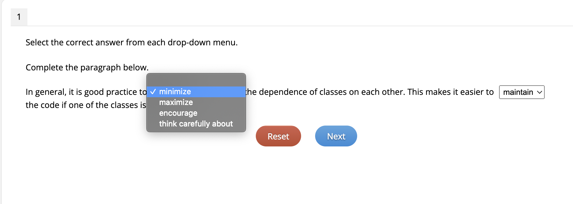 Solved Choose the correct answer in each dropdown menu. In