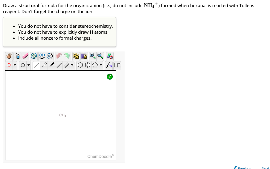 Solved Draw A Structural Formula For The Organic Anion Chegg Com