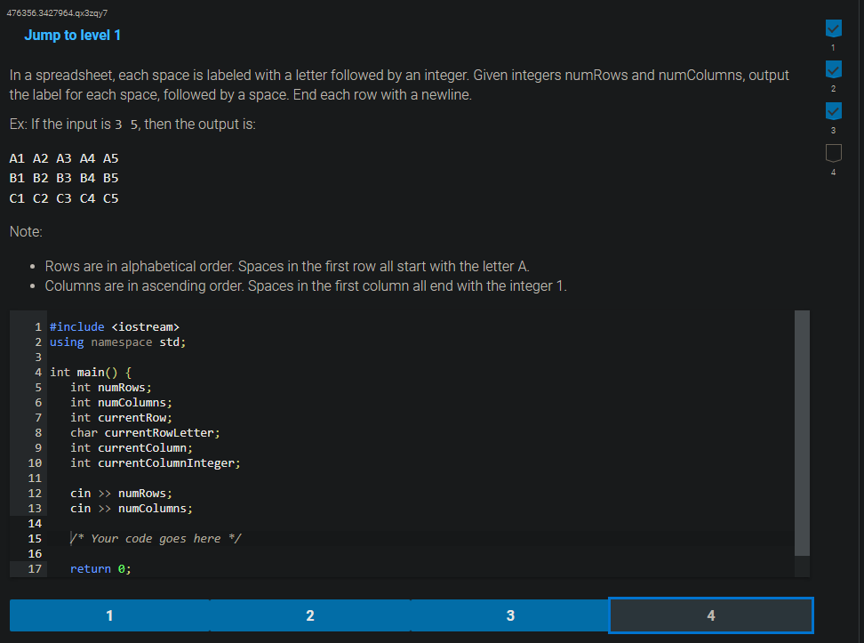 Solved Jump to level 1 In a spreadsheet each space is Chegg