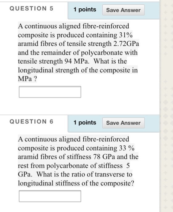 Solved QUESTION 5 1 points Save Answer A continuous aligned | Chegg.com