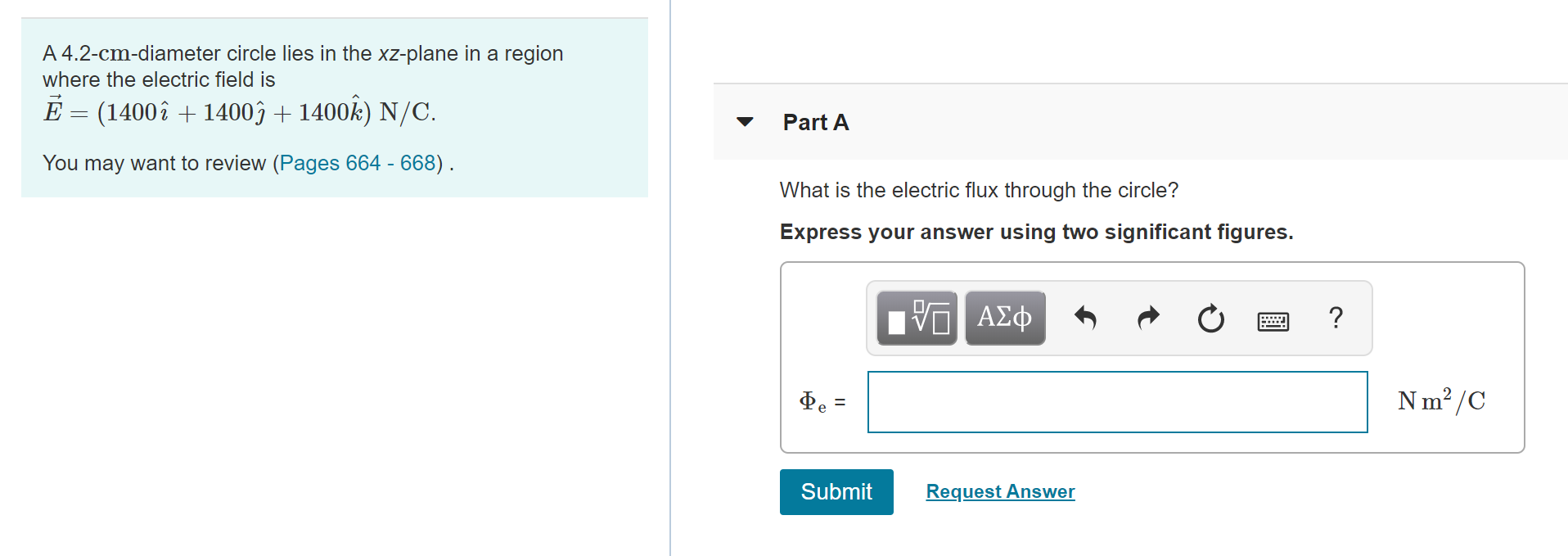 Solved A 4 2 Cm Diameter Circle Lies In The Xz Plane In A Chegg Com