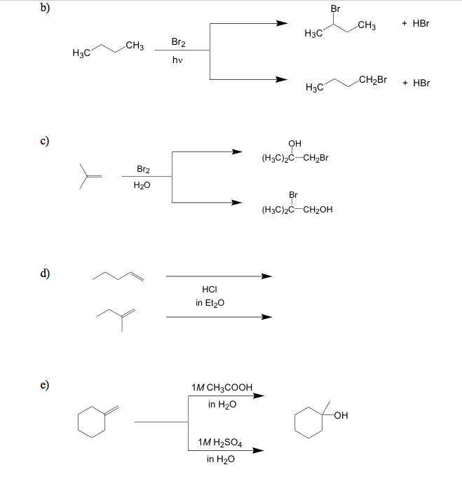 Solved 2. For each pair of reactions, circle the reaction