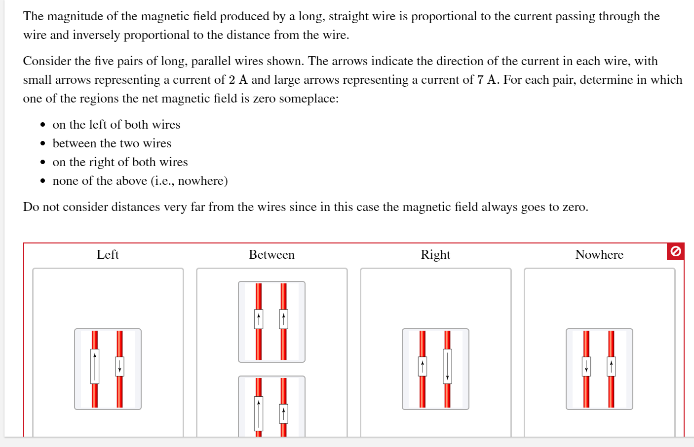 Solved The magnitude of the magnetic field produced by a | Chegg.com