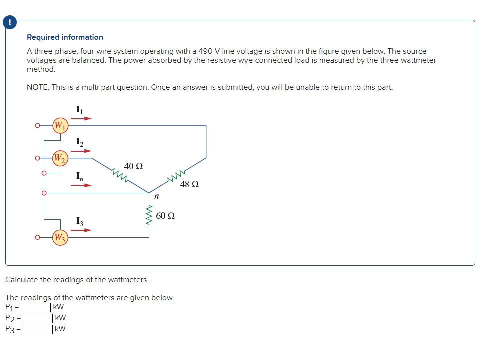 Solved Required Information A Three-phase, Four-wire System | Chegg.com