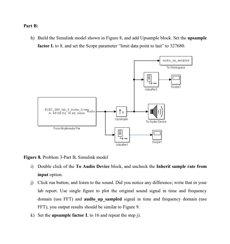 Solved Part B: H) Build The Simulink Model Shown In Figure | Chegg.com