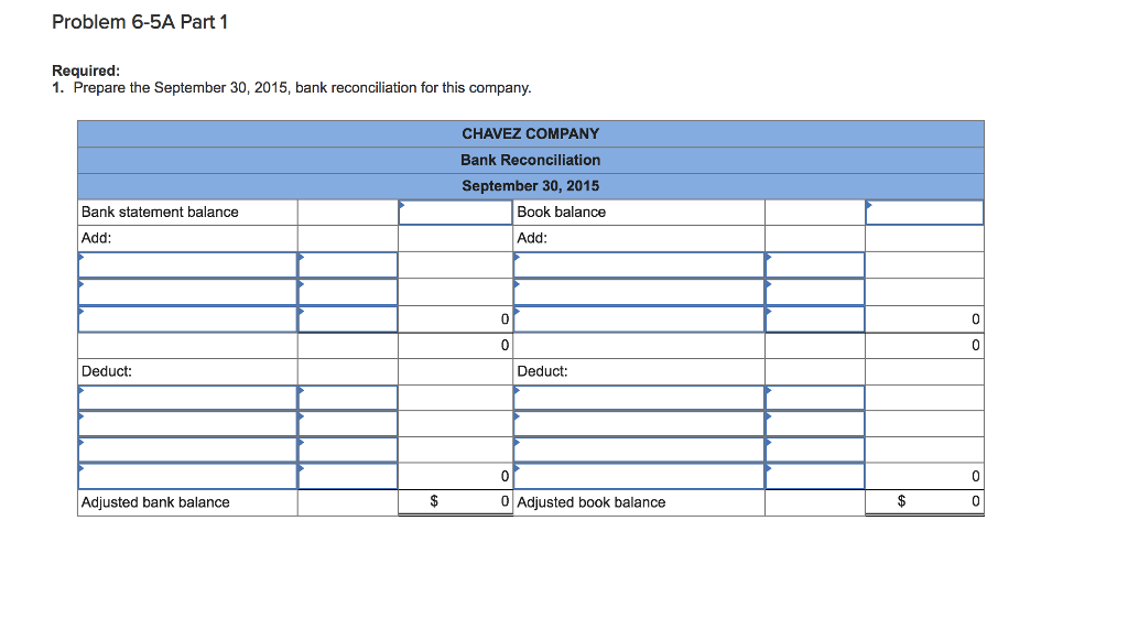 Solved Problem 65A Prepare a bank reconciliation and record