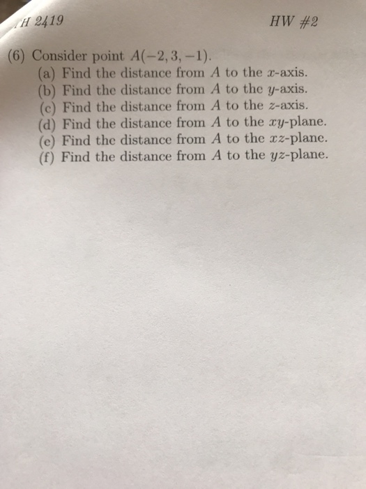 find the distance of point p 2 3 from x axis
