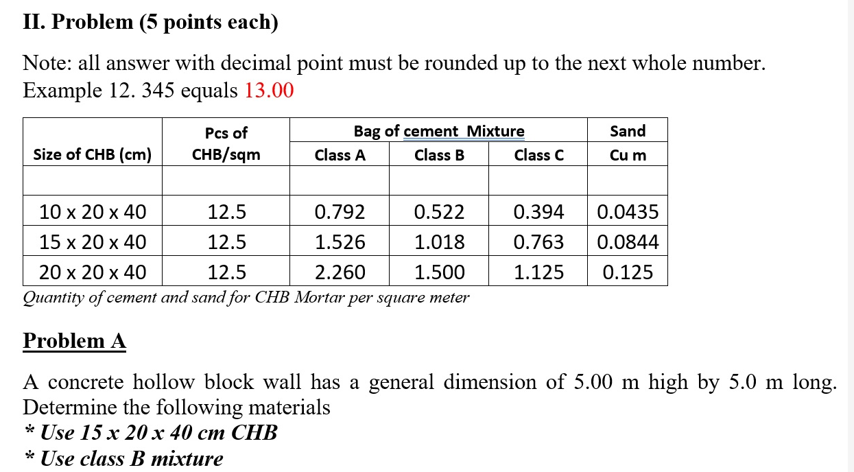 Solved A The Number Of Standard Chb Is Pcs B The Chegg Com