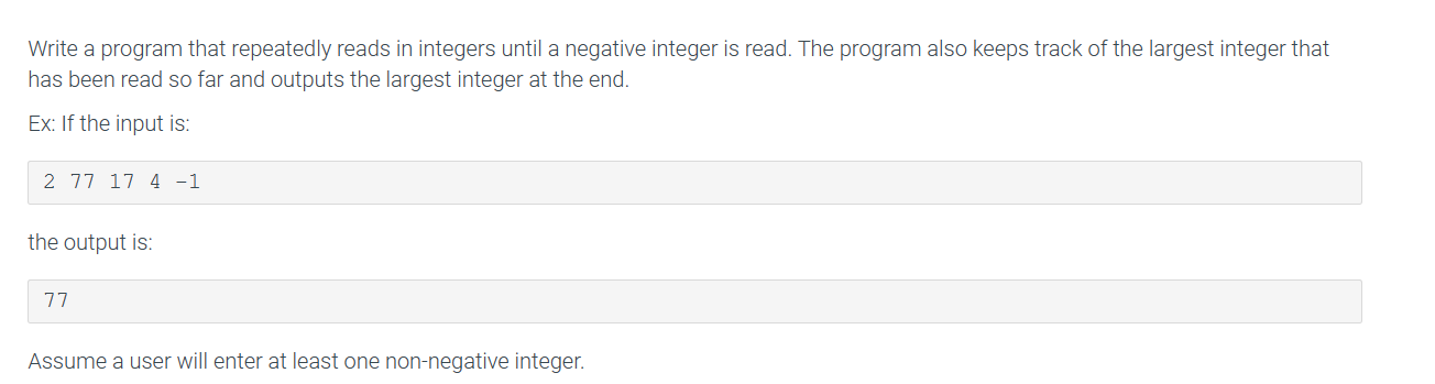 Solved Write a program that repeatedly reads in integers