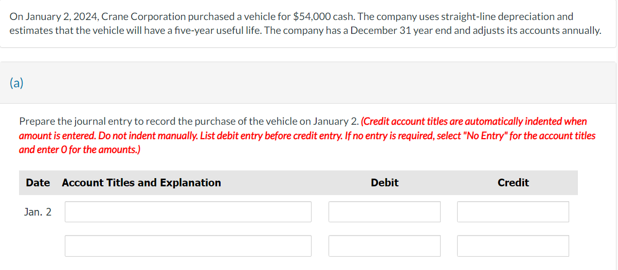 Solved On January 2 2024 Crane Corporation Purchased A Chegg Com   PhpDIvjC6