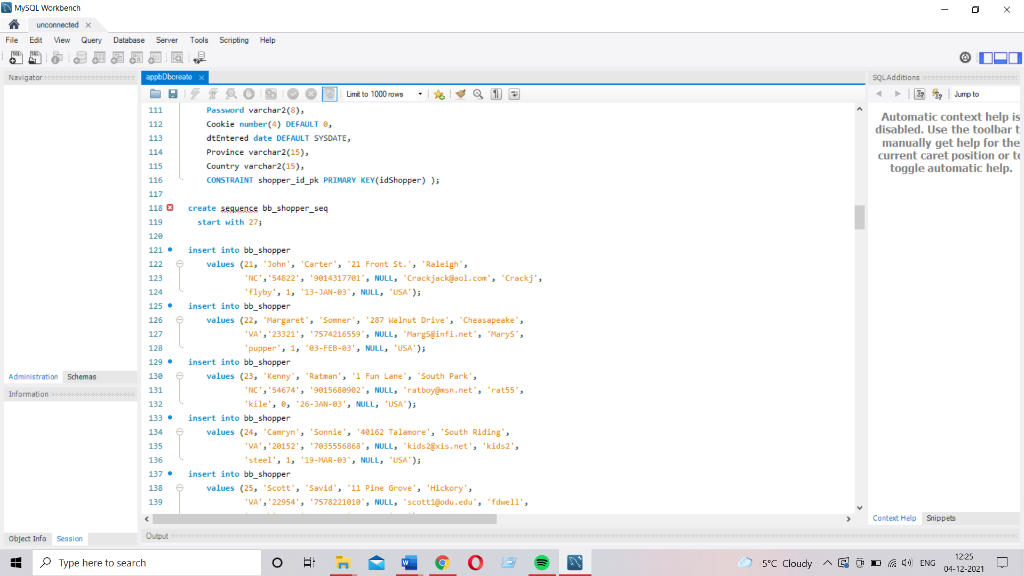 Use SQL Developer and provide screenshot for each | Chegg.com