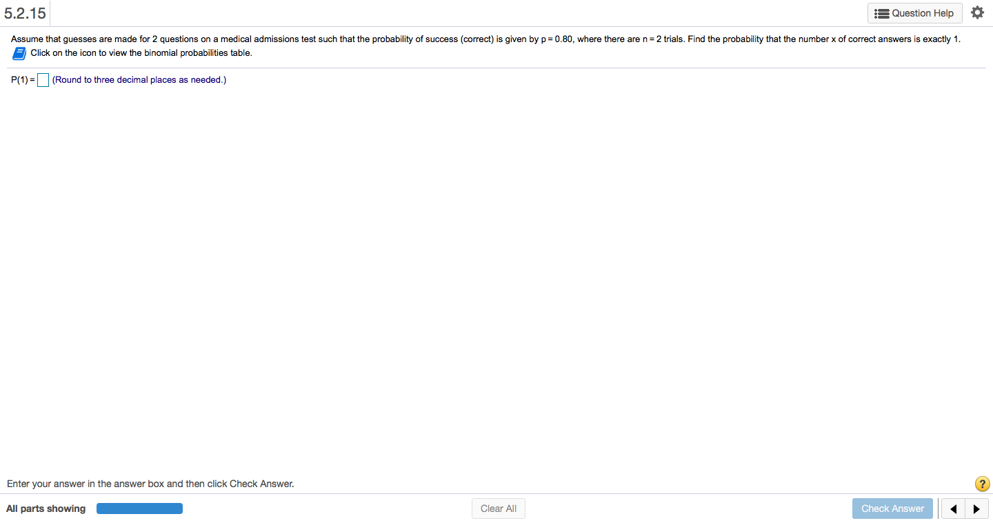 Solved 5.2.15 A Question Help Assume that guesses are made | Chegg.com
