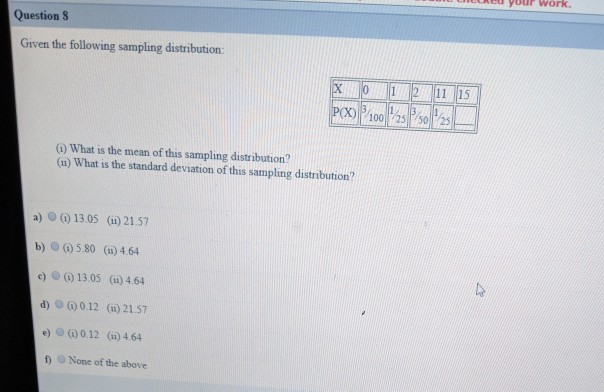 Solved ckeu your work. Question S Given the following | Chegg.com