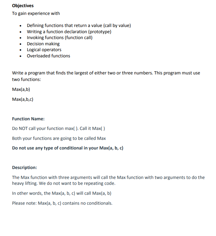 Solved Objectives To gain experience with • Defining | Chegg.com