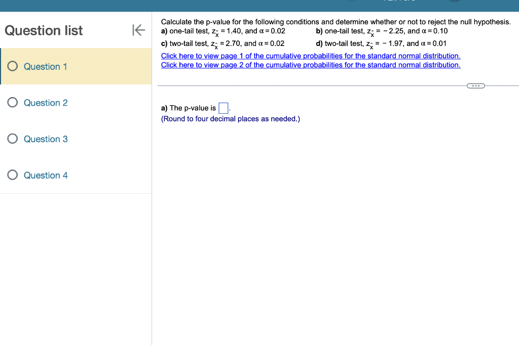 solved-calculate-the-p-value-for-the-following-conditions