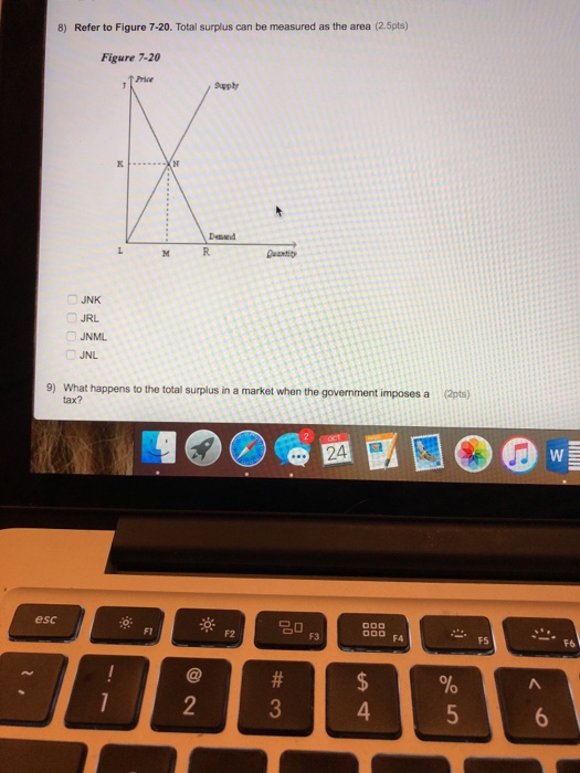 Solved 8) Refer to Figure 7-20. Total surplus can be | Chegg.com