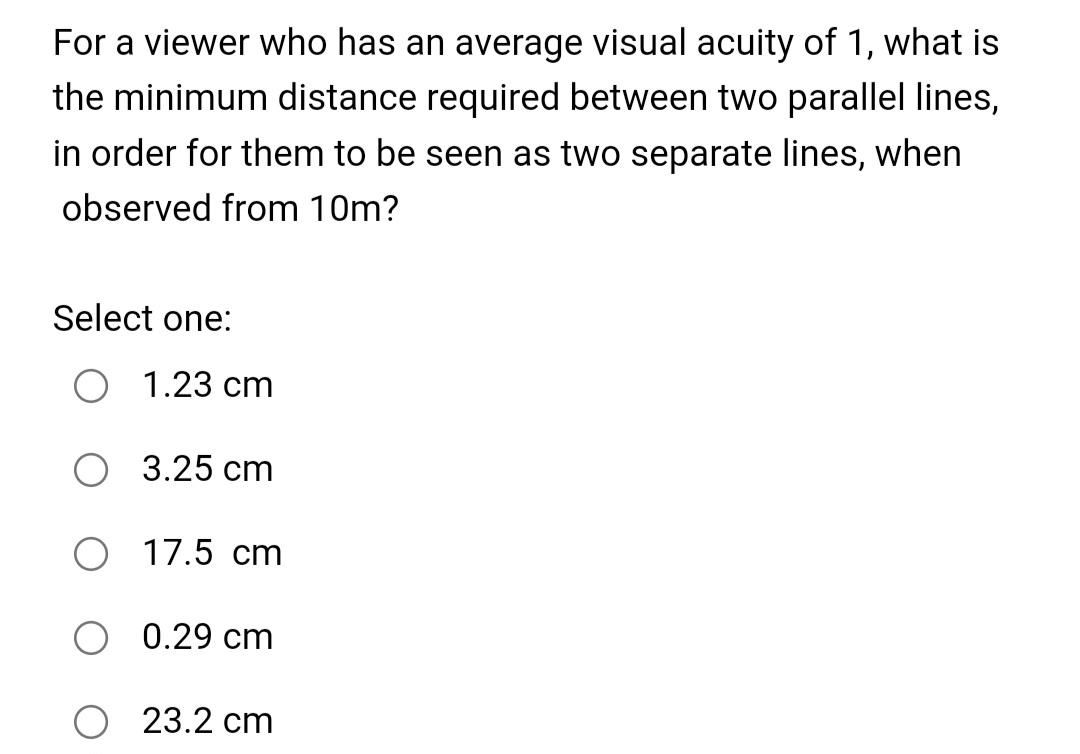 Average Visual Acuity