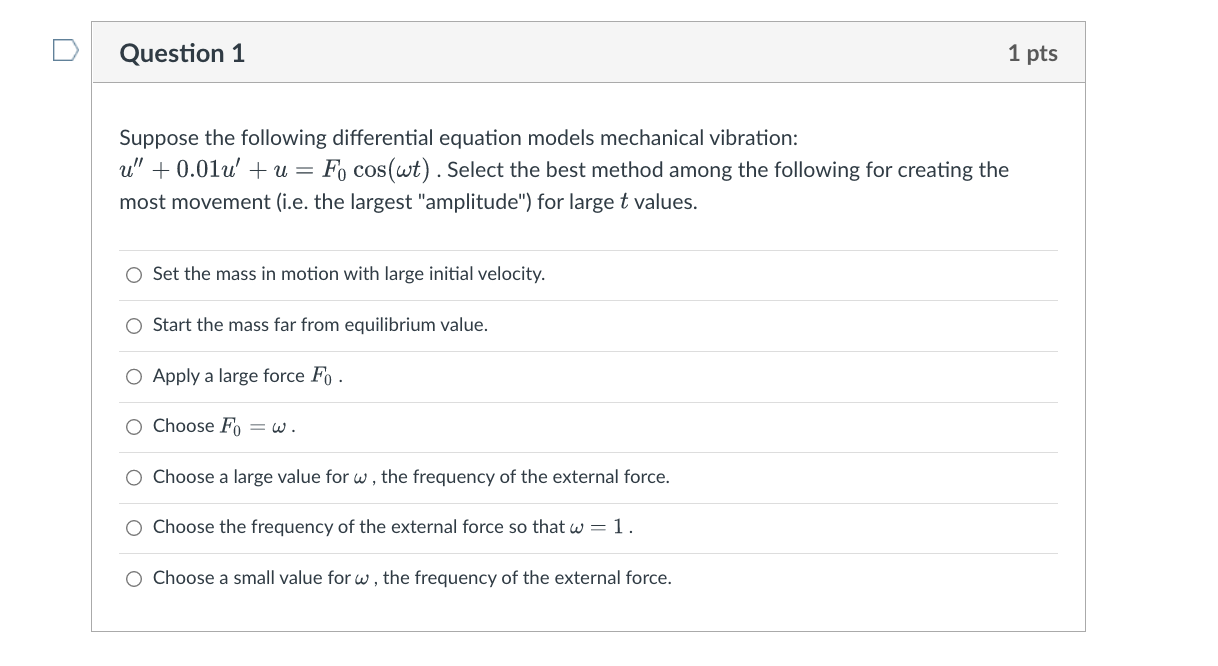 Solved Suppose the following differential equation models | Chegg.com