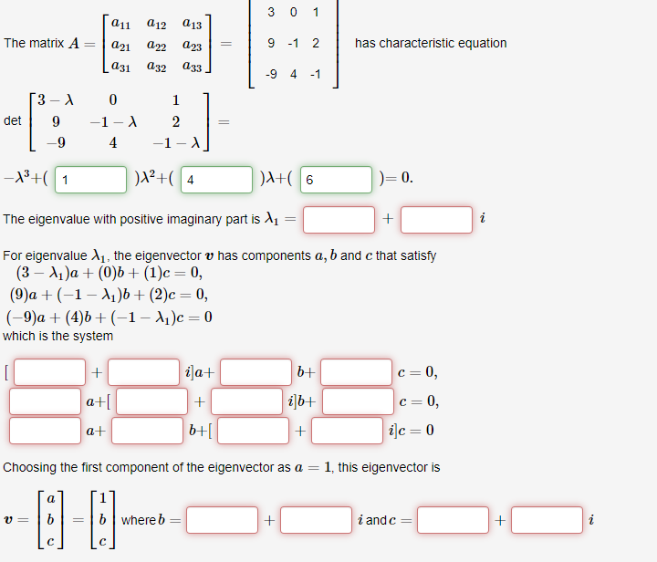 Solved 3 0 1 011 212 213 The matrix A = 9 -1 2 has | Chegg.com