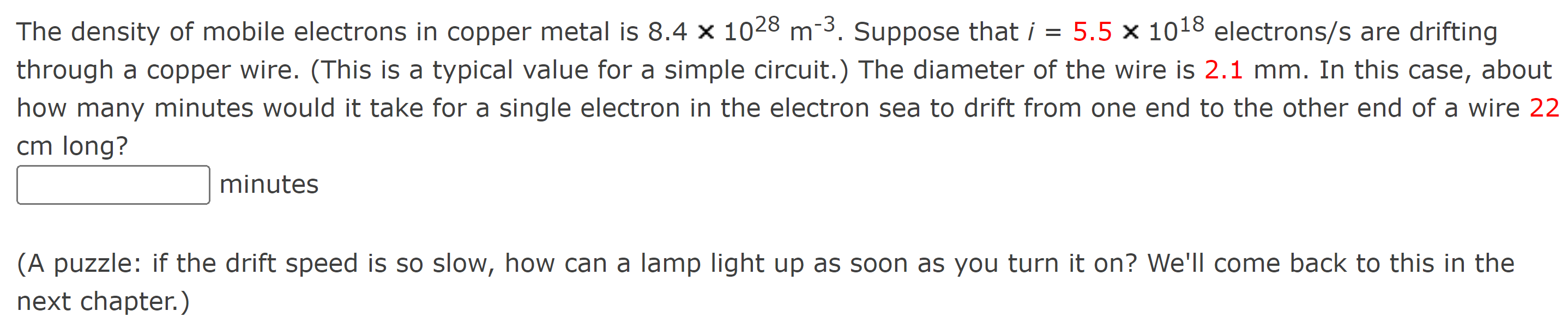 Solved The density of mobile electrons in copper metal is