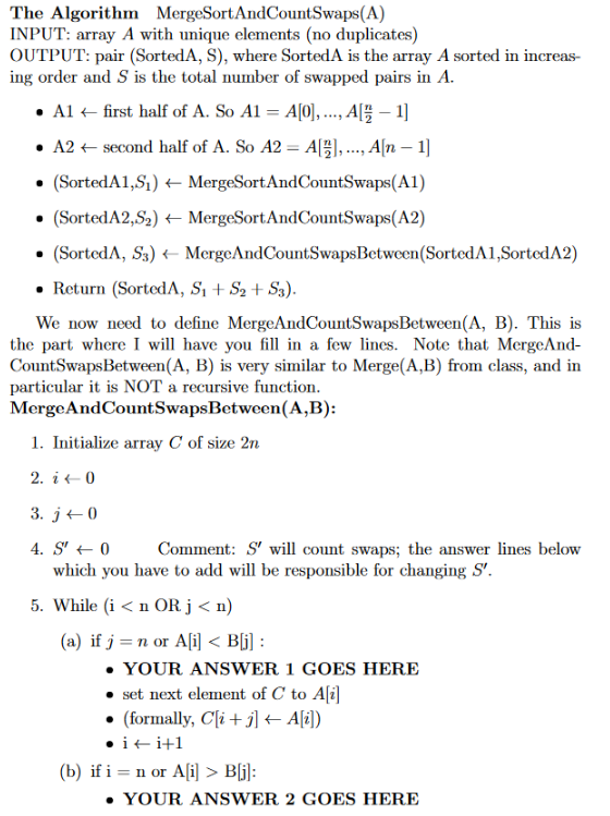 Solved Given An Array A, We Say That Elements A[i] And A[j] | Chegg.com