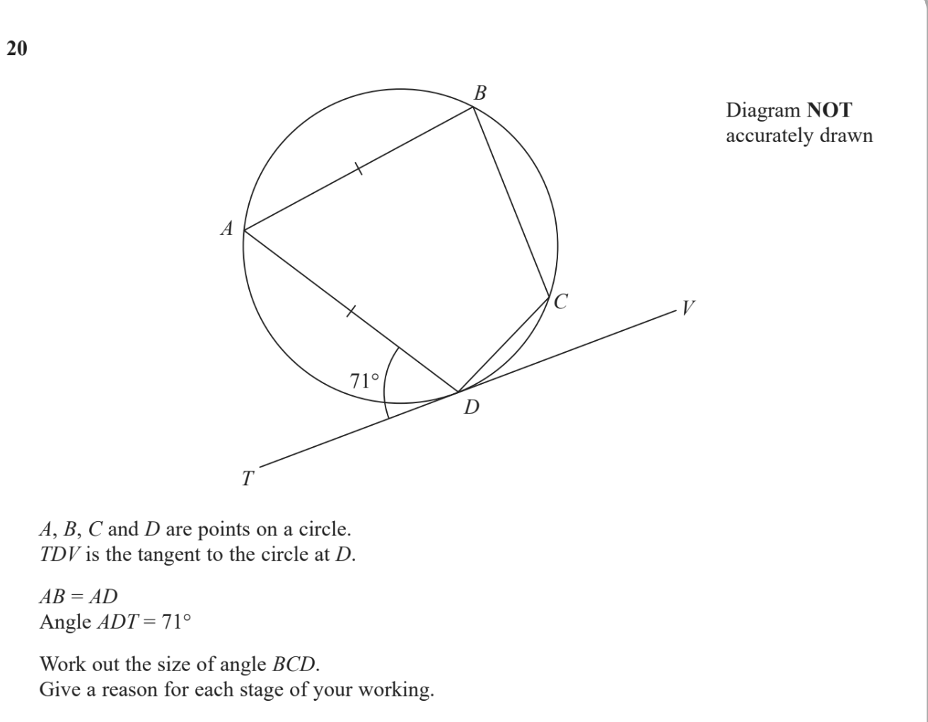 Solved 9 The diagram shows a shape made from a right-angled | Chegg.com