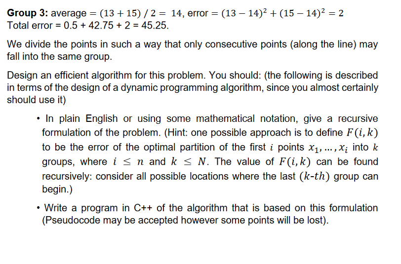 A fundamental problem in machine learning and data | Chegg.com