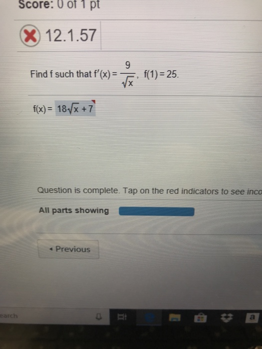 Solved Score: 0 of 1 pt 12.1.19 Evaluate the following | Chegg.com