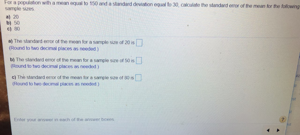 solved-for-a-population-with-a-mean-equal-to-150-and-a-chegg