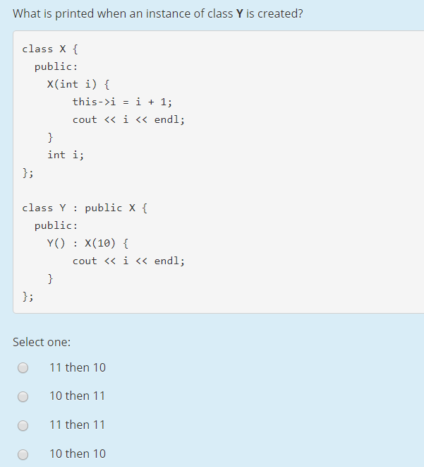 Solved What does this code print? Note that there are no | Chegg.com