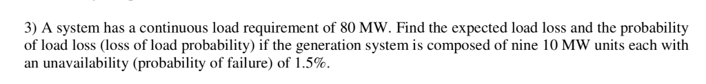 Solved 3) A system has a continuous load requirement of 80 | Chegg.com