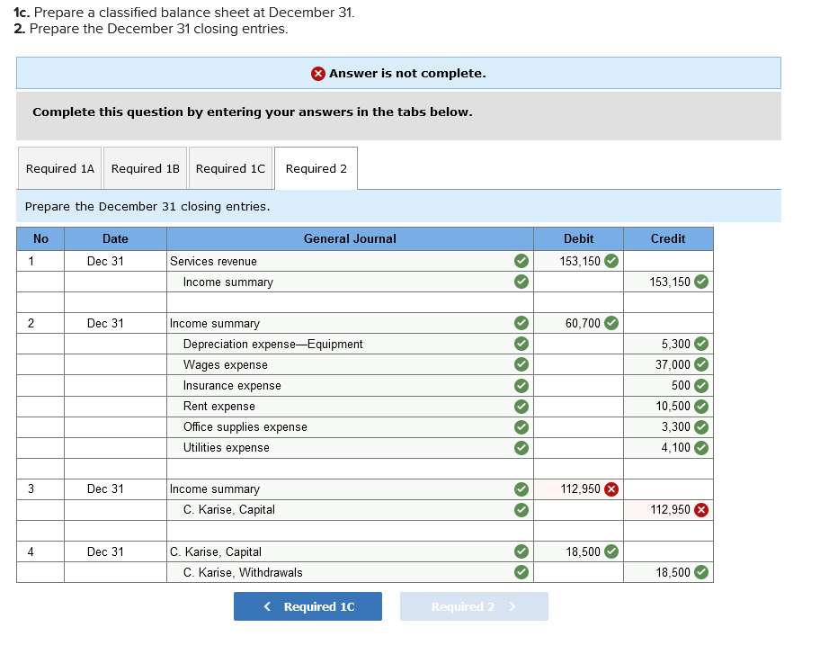 Solved The adjusted trial balance of Karise Repairs on | Chegg.com