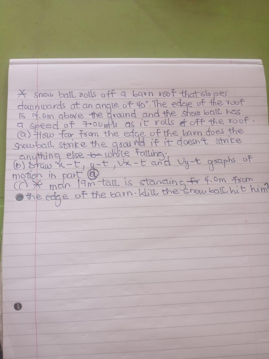 * snow ball rolls off a barn roof that slopes