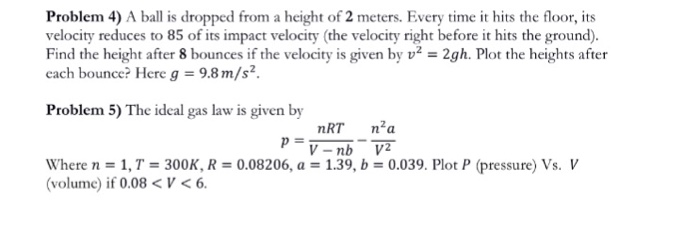 Solved A ball is dropped from a height of 2 meters. Every | Chegg.com
