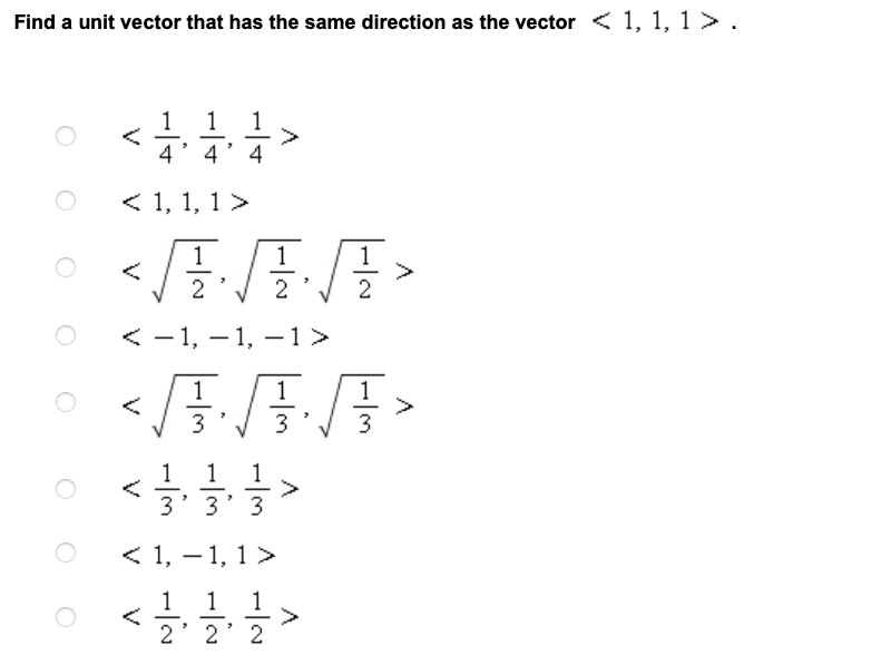 Solved Find a unit vector that has the same direction as the | Chegg.com