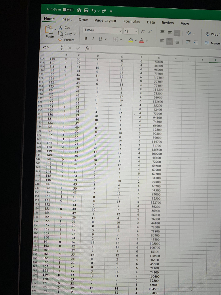 Solved A For Each Of The Variables State The Type Of Ea Chegg Com