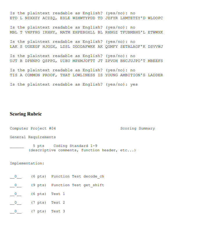 Assignment Overview The Caesar cipher is named after | Chegg.com