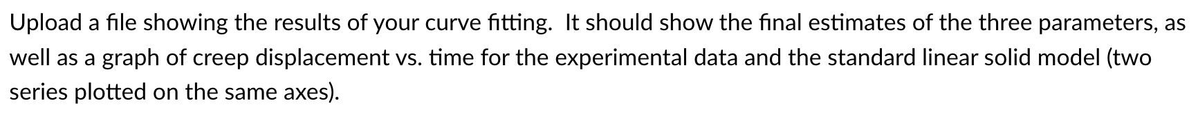 These experimental creep data ↓ are from a uniaxial, | Chegg.com