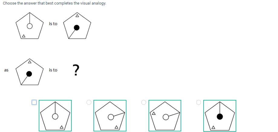 Solved: Choose The Answer That Best Completes The Visual A ...