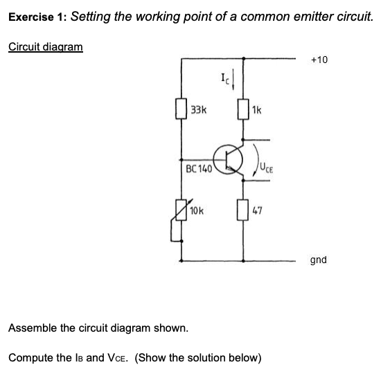 Solved DC Biasing of BJT Objectives Setting of the