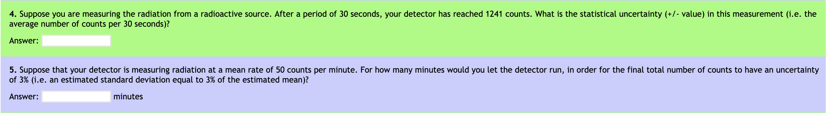 solved-4-suppose-you-are-measuring-the-radiation-from-a-chegg