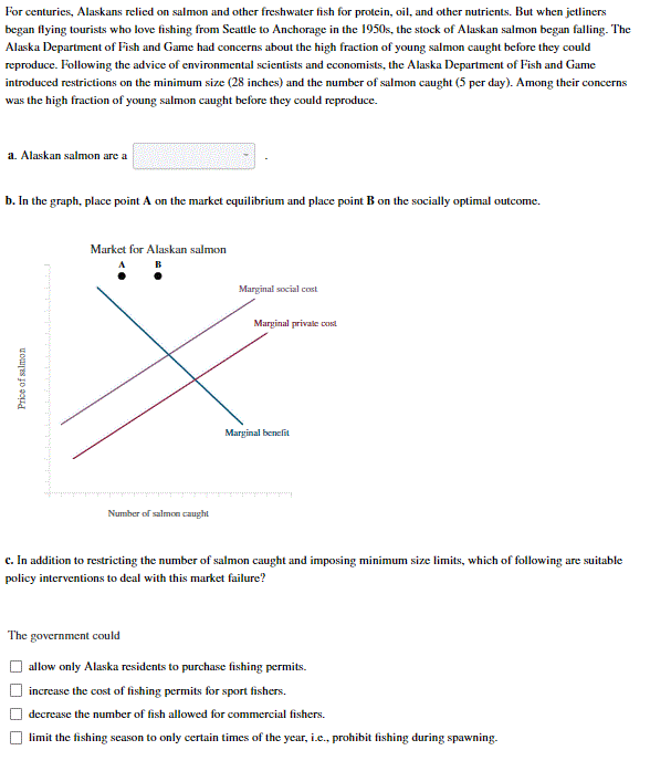 Solved For centuries, Alaskans relied on salmon and other
