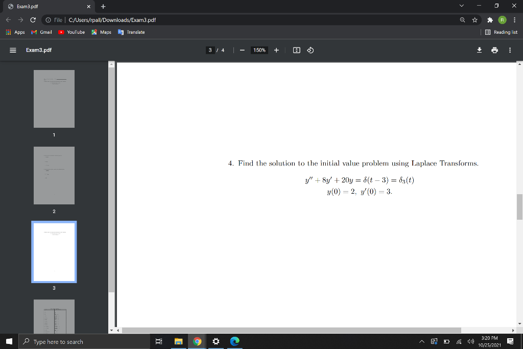 Solved $ Exam3.pdf X E > C O File | | Chegg.com