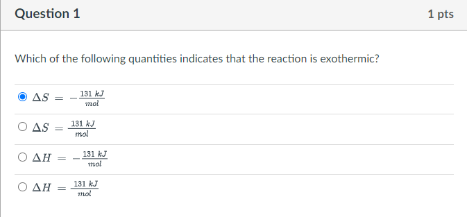 Solved Question 1 Which of the following quantities | Chegg.com