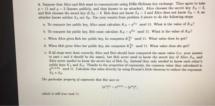 Solved Suppose That Alice And Bob Want To Communicate Using | Chegg.com