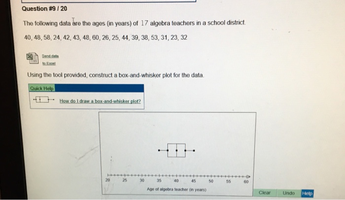 Solved Question #9 , 20 The following data are the ages (in | Chegg.com