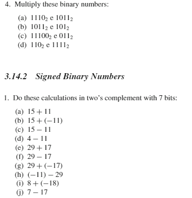 Solved 4. Multiply these binary numbers: (a) 11102 e 10112 | Chegg.com