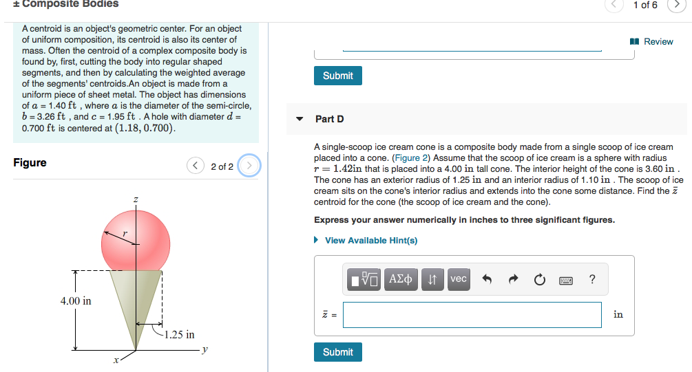 Solved + Composite Bodies 1 of 6 Review Part A Learning | Chegg.com