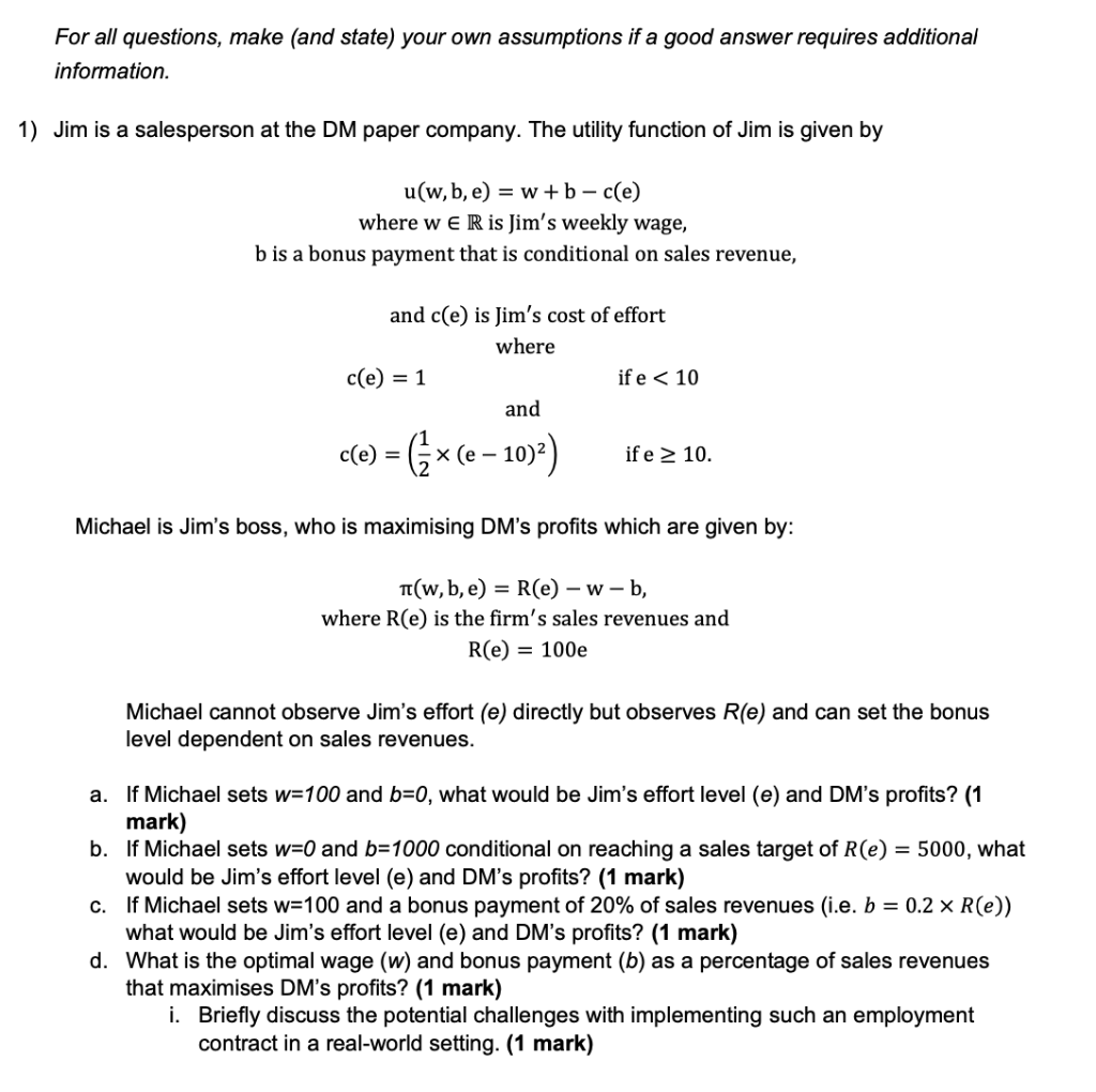 Please Answer All Questions (a,b,c,d And E) In | Chegg.com