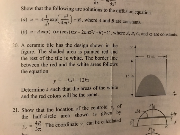 Solved Show that the following are solutions to the | Chegg.com